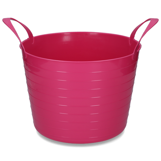 Balde flexível V Trug rosa