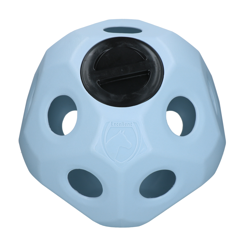 Bola de brinquedo para ração de cavalo excelente azul