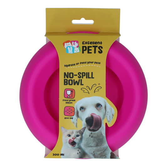 Tigela Anti Derrame Excellent Pets Rosa