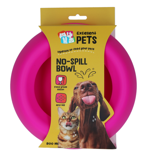 Tigela Anti Derrame Excellent Pets Rosa