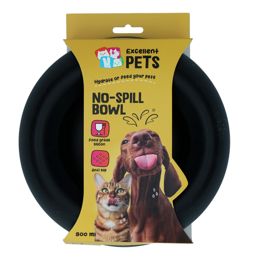 Tigela Anti Derrame Excellent Pets Antracite