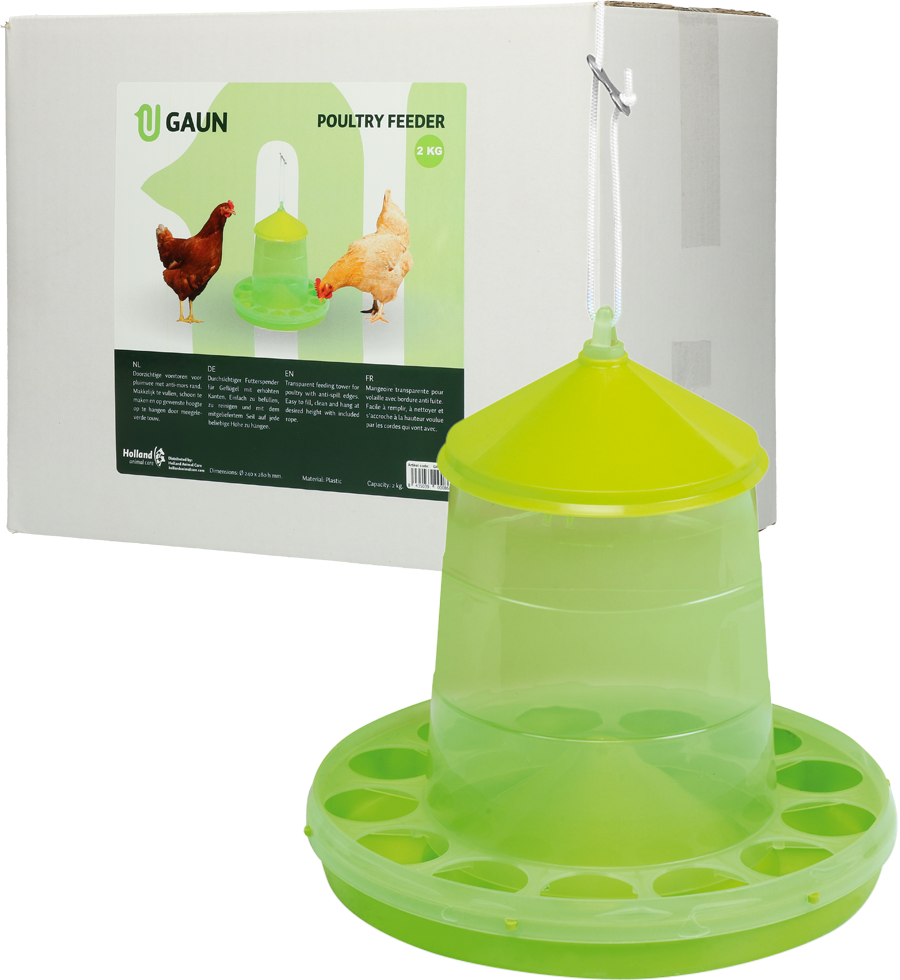 Torre de ração para aves Gaun limão