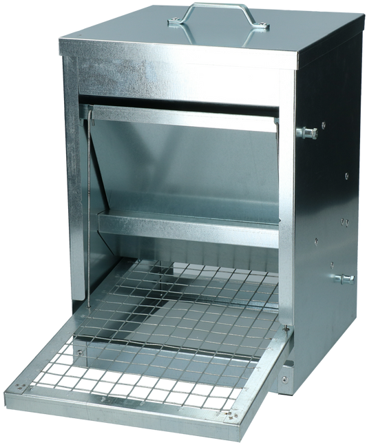 Alimentador mecânico de metal para aves Gaun