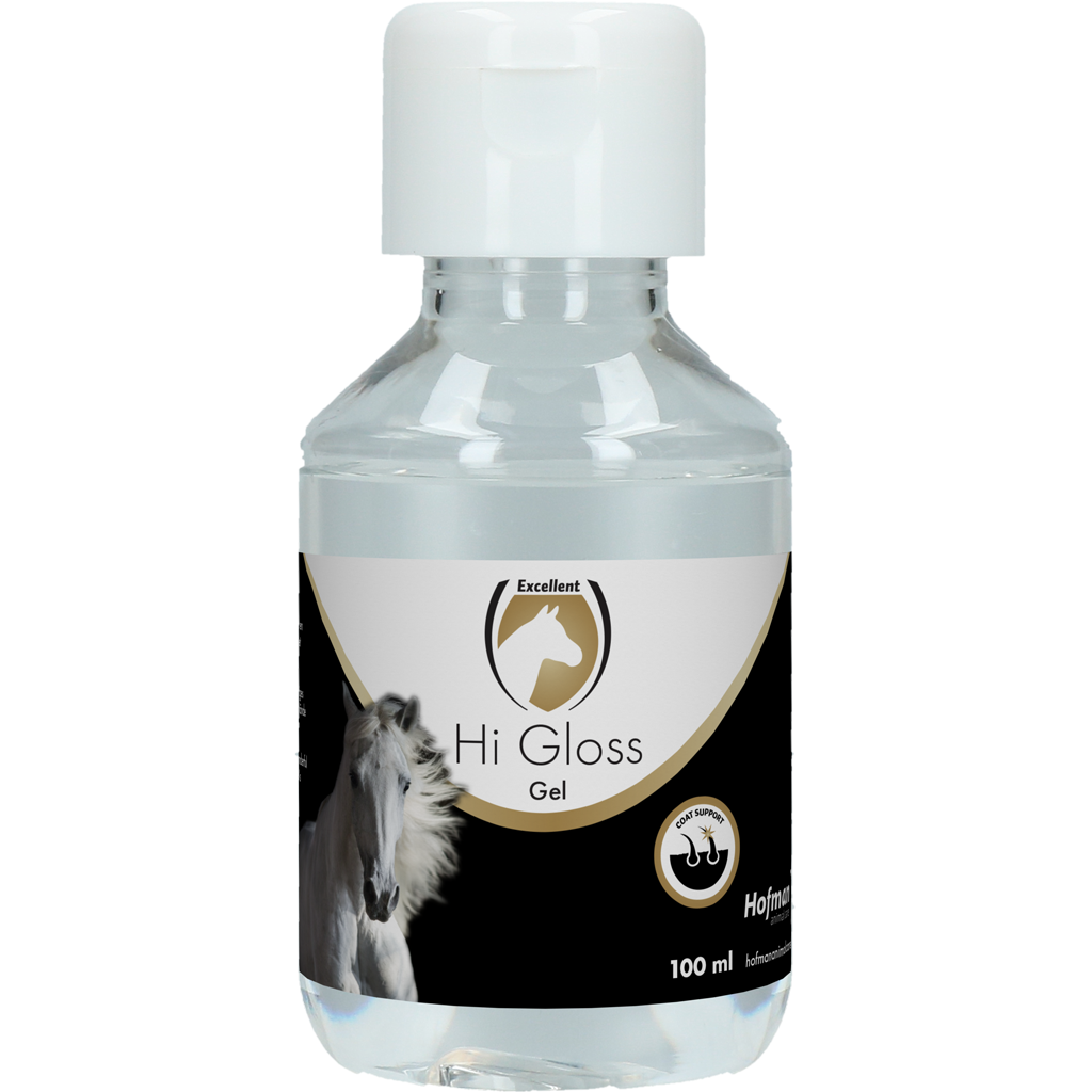 Excelente gel de alto brilho para cavalos