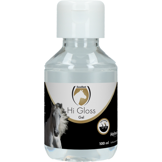 Excelente gel de alto brilho para cavalos