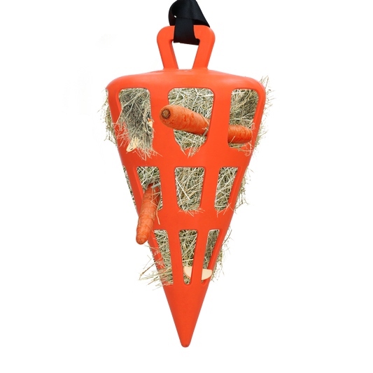 Alimentador lento de feno Fun Flex Cenoura Laranja