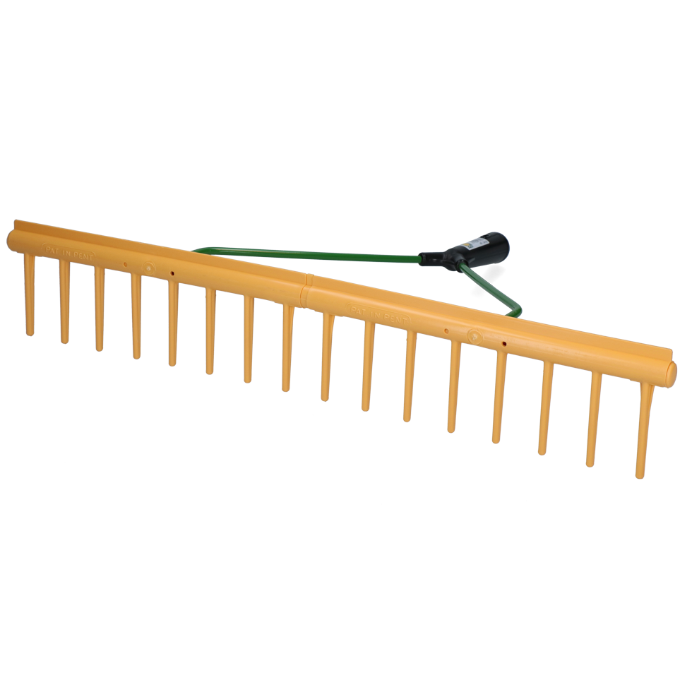 Ancinho para feno e capim com função de nivelamento 64 cm 16 dentes