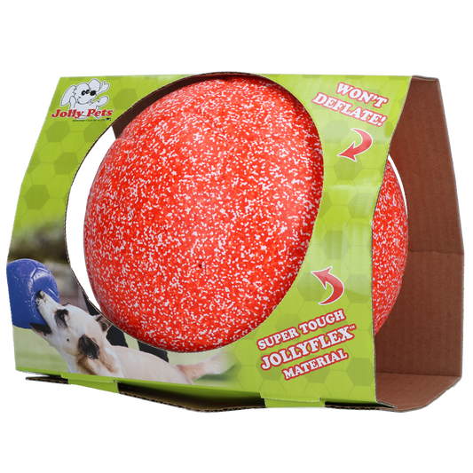 Bola de futebol Jolly laranja e branca G (20 cm)