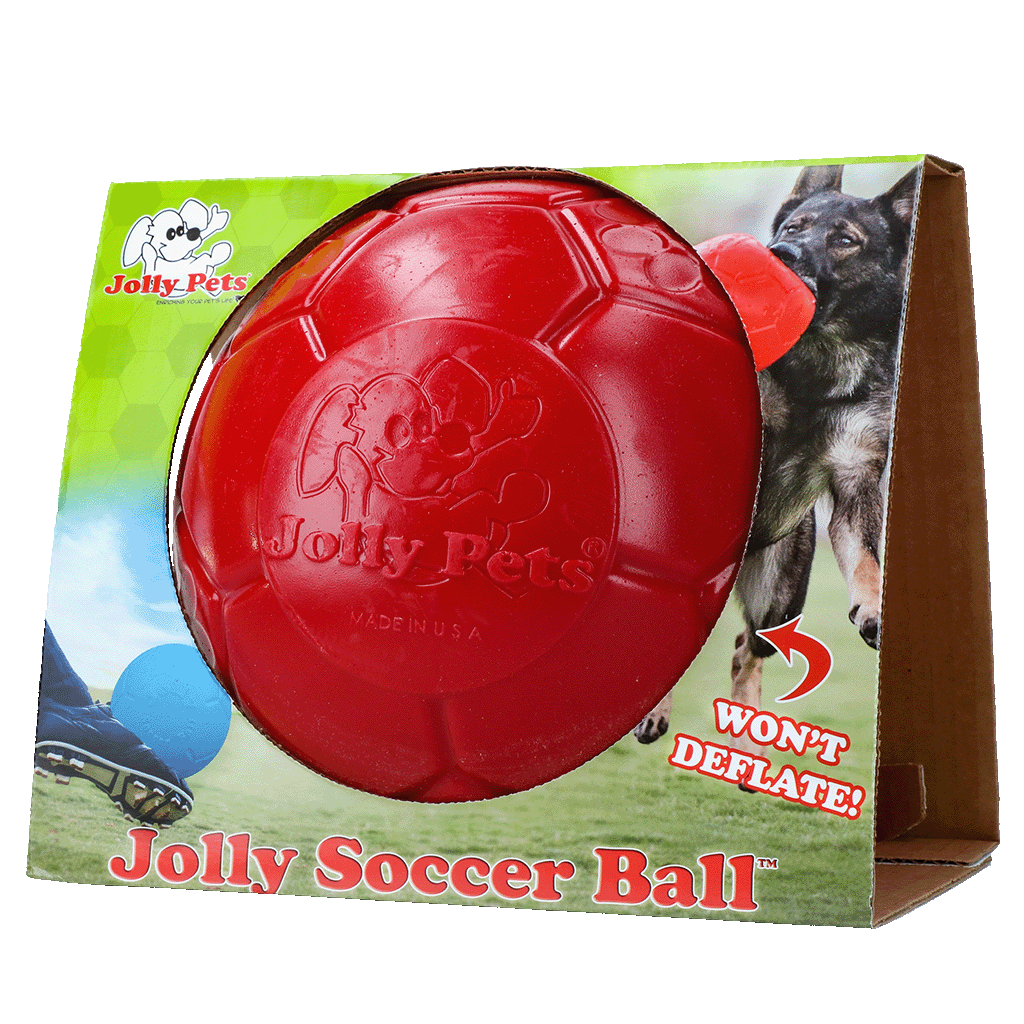 Bola de futebol Jolly vermelha G (20 cm)