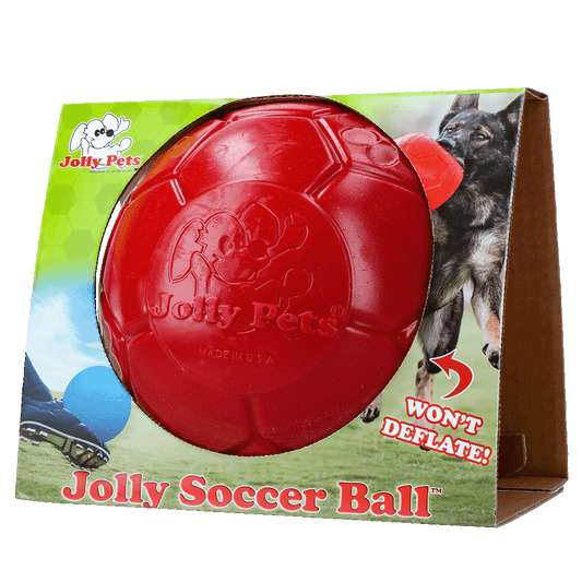 Bola de futebol Jolly vermelha G (20 cm)