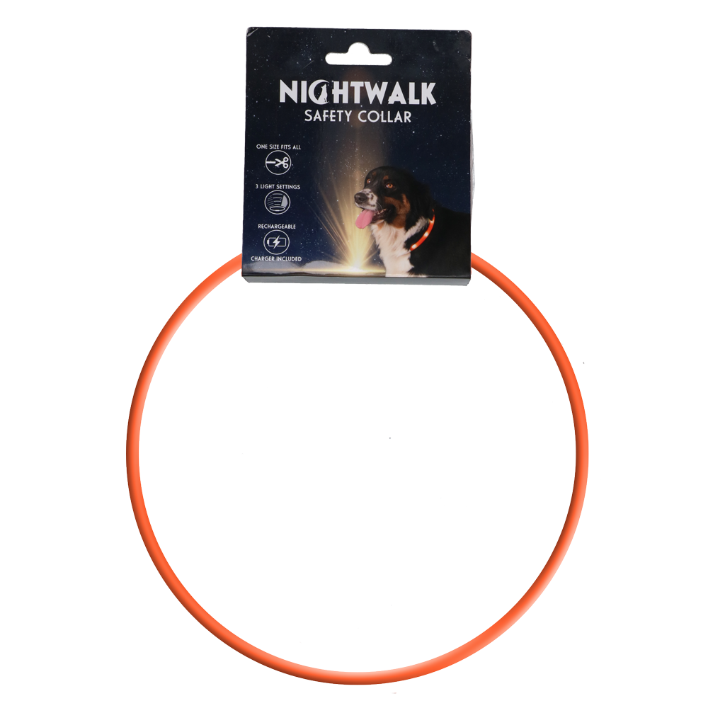 Coleira de segurança Nightwalk laranja