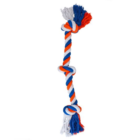 Cordão de fio dental laranja e