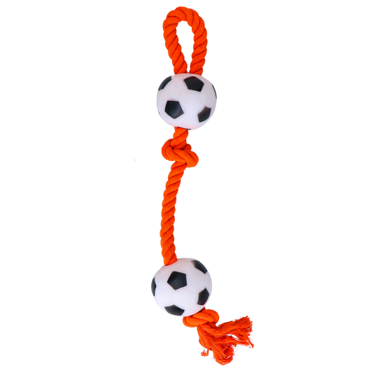 Bolas de futebol de corda de fio dental laranja