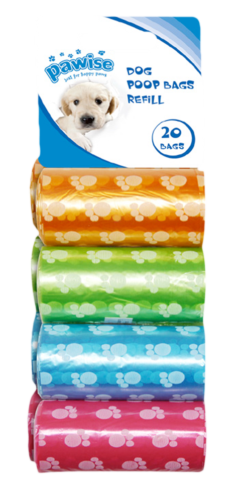 Pacote com 8 sacos de refil para fezes de animais Pawise