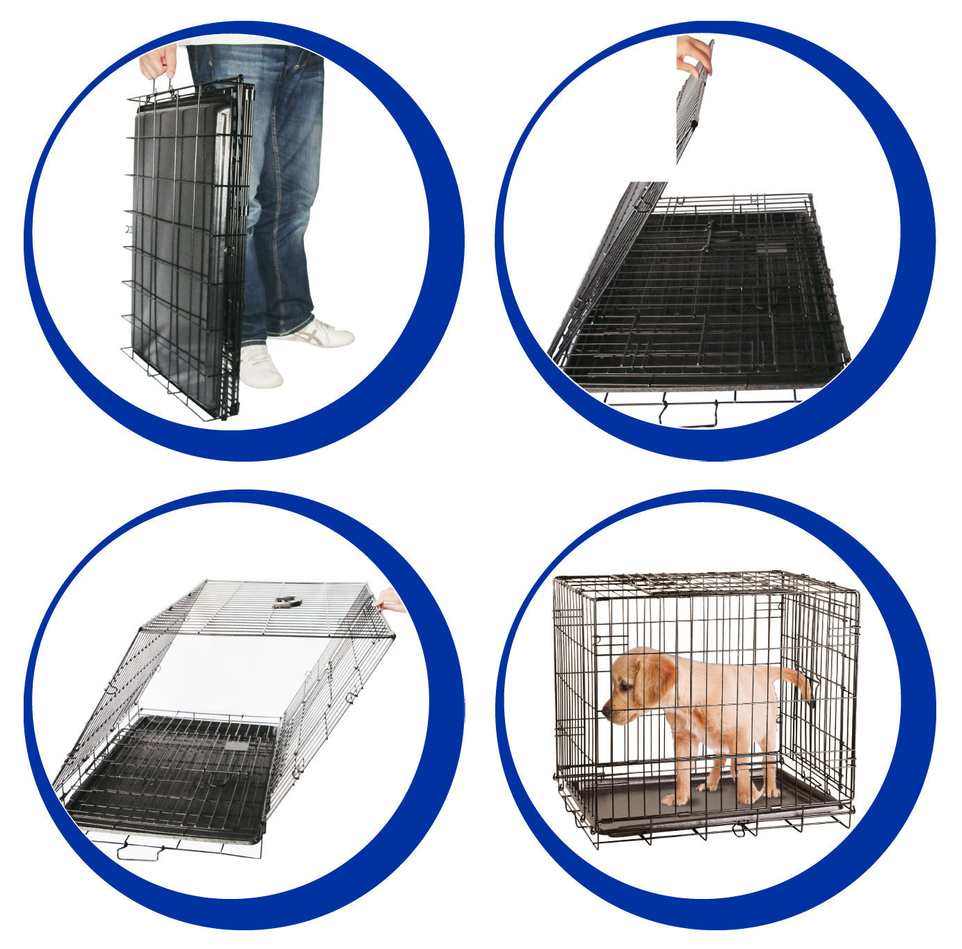 Gaiola de arame para cães Pawise