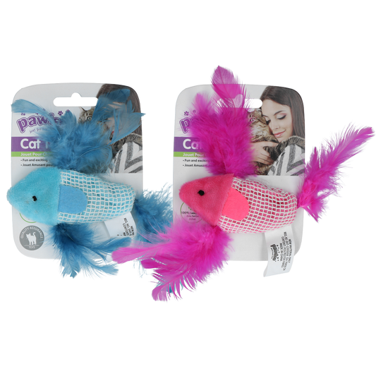 Pawise 100 Peixes de Brinquedo com Catnip
