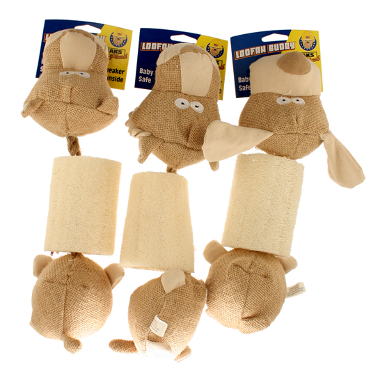 Conjunto de brinquedos de bucha Petsport Loofah Buddy