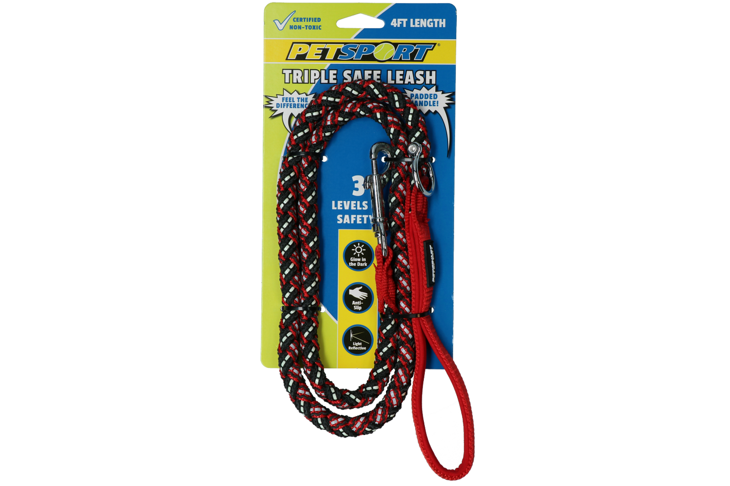 Guia Petsport Triple Safe vermelha