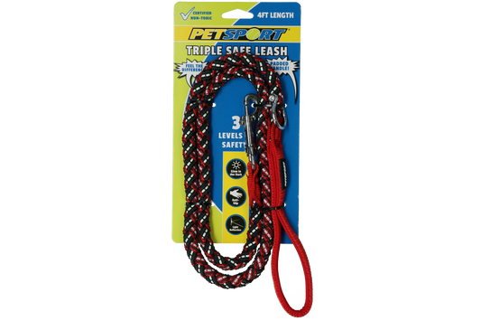 Guia Petsport Triple Safe vermelha