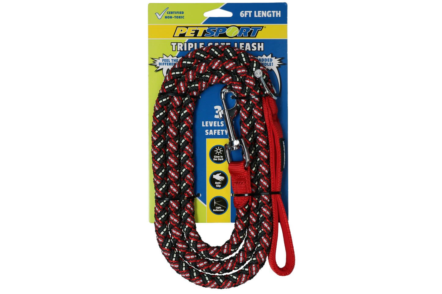 Guia Petsport Triple Safe vermelha