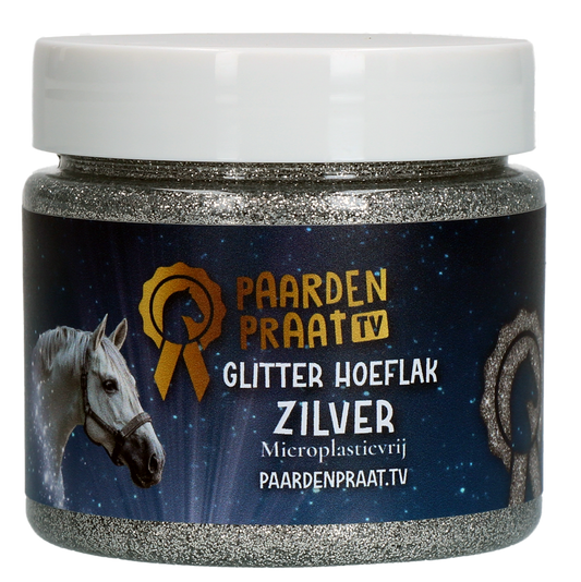 Flocos de Prata com Glitter para Cascos de Cavalo da Horse Talk TV