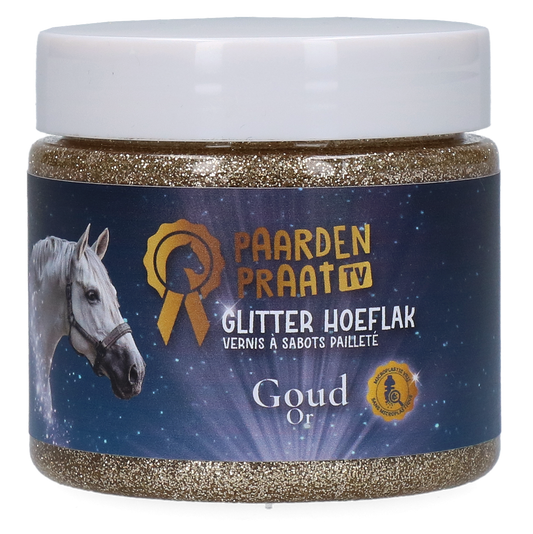 Horse Talk TV Glitter Hoof Flake Gold