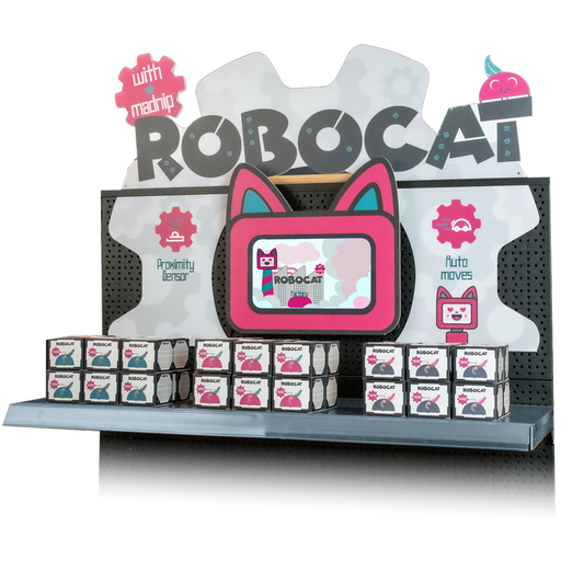 Pacote promocional com mouse Robocat