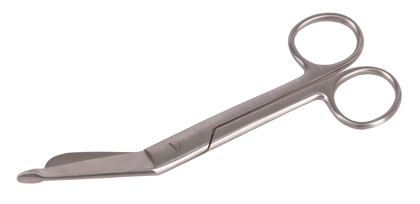 Tesoura para curativos em aço inoxidável 145 mm sem lâmina serrilhada