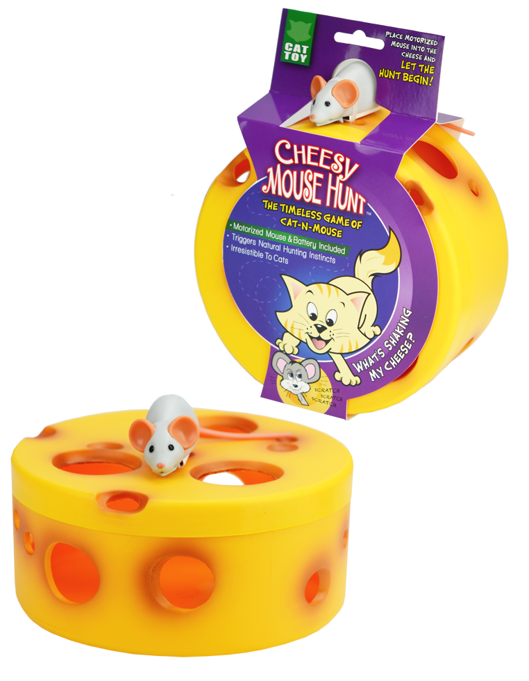 Brinquedo para Gatos VisionSmart Caça ao Rato com Queijo