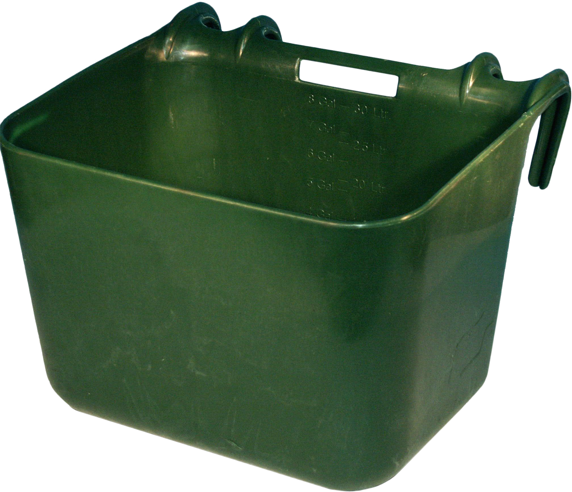 Cocho para ração com suporte para pendurar 30 litros KS